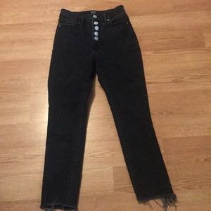 Black urban outfitters skinny jeans